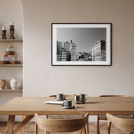 East Village, New York Landscape B&W Poster
