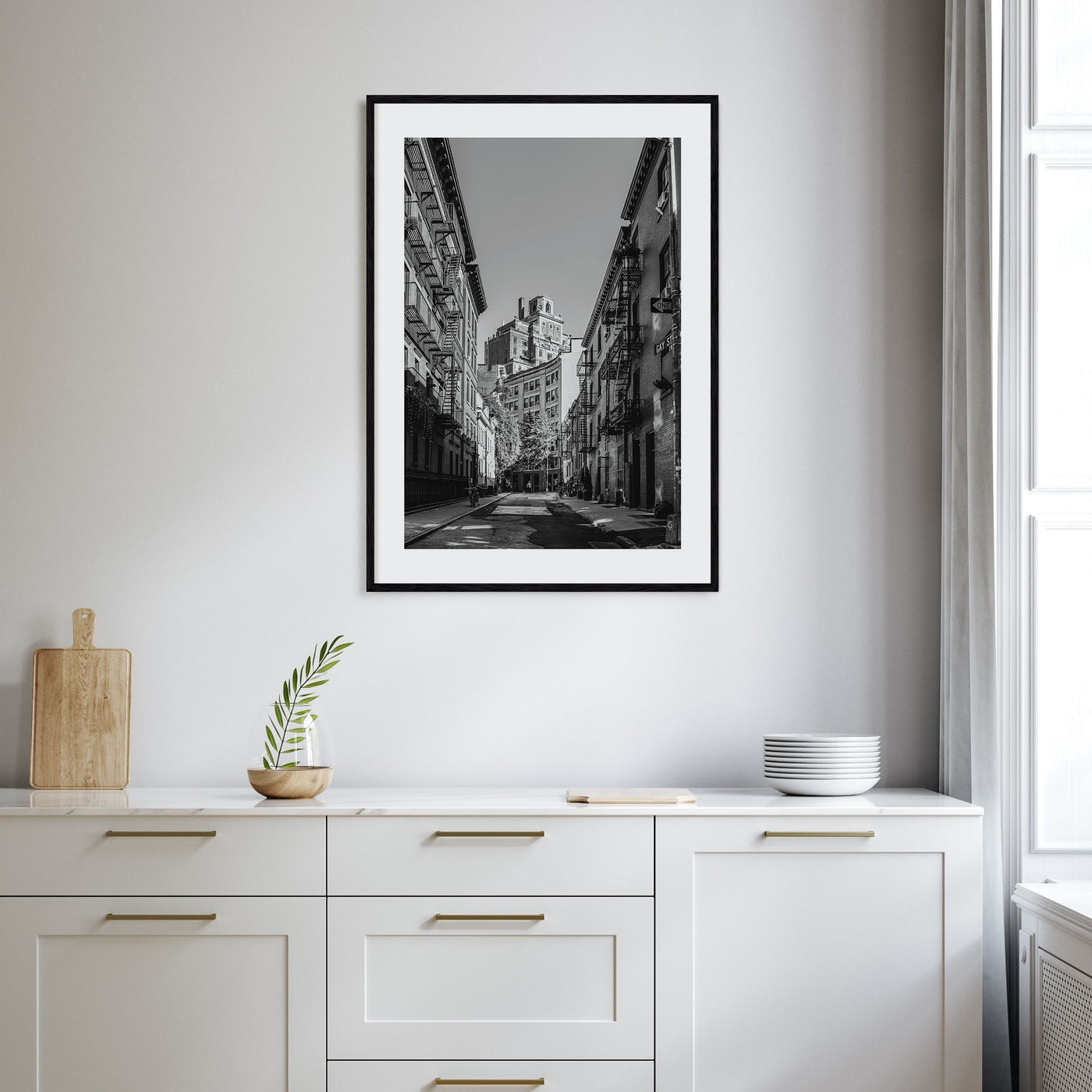 East Village, New York Photo B&W Poster