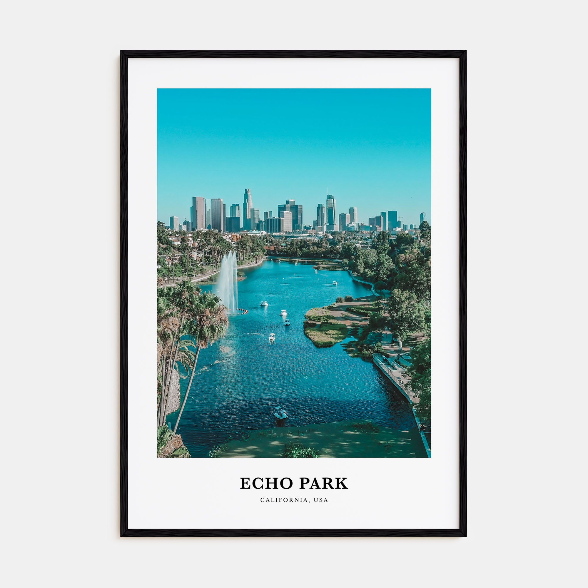 Echo Park Portrait Color Poster