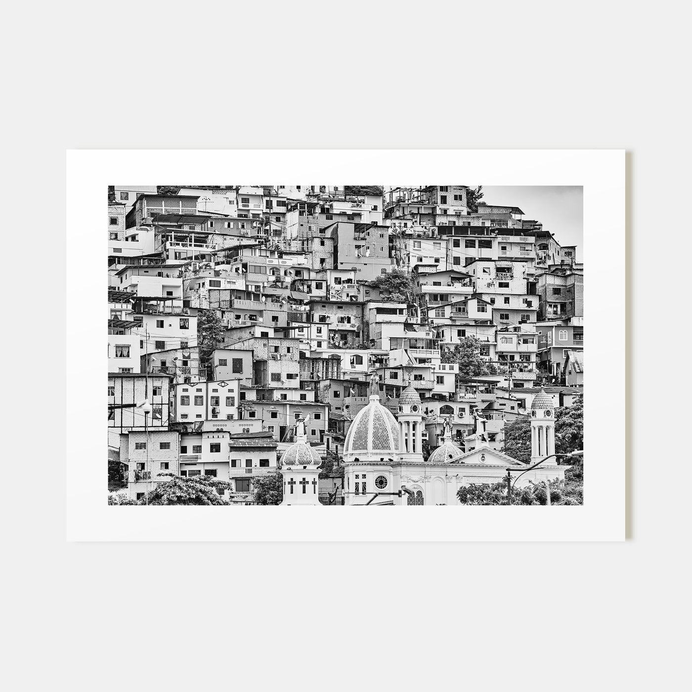 Ecuador Landscape B&W Poster