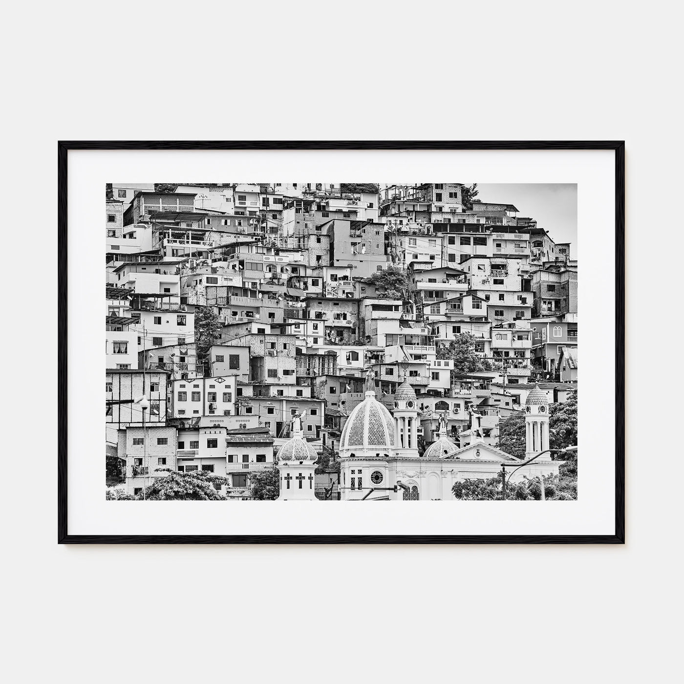 Ecuador Landscape B&W Poster