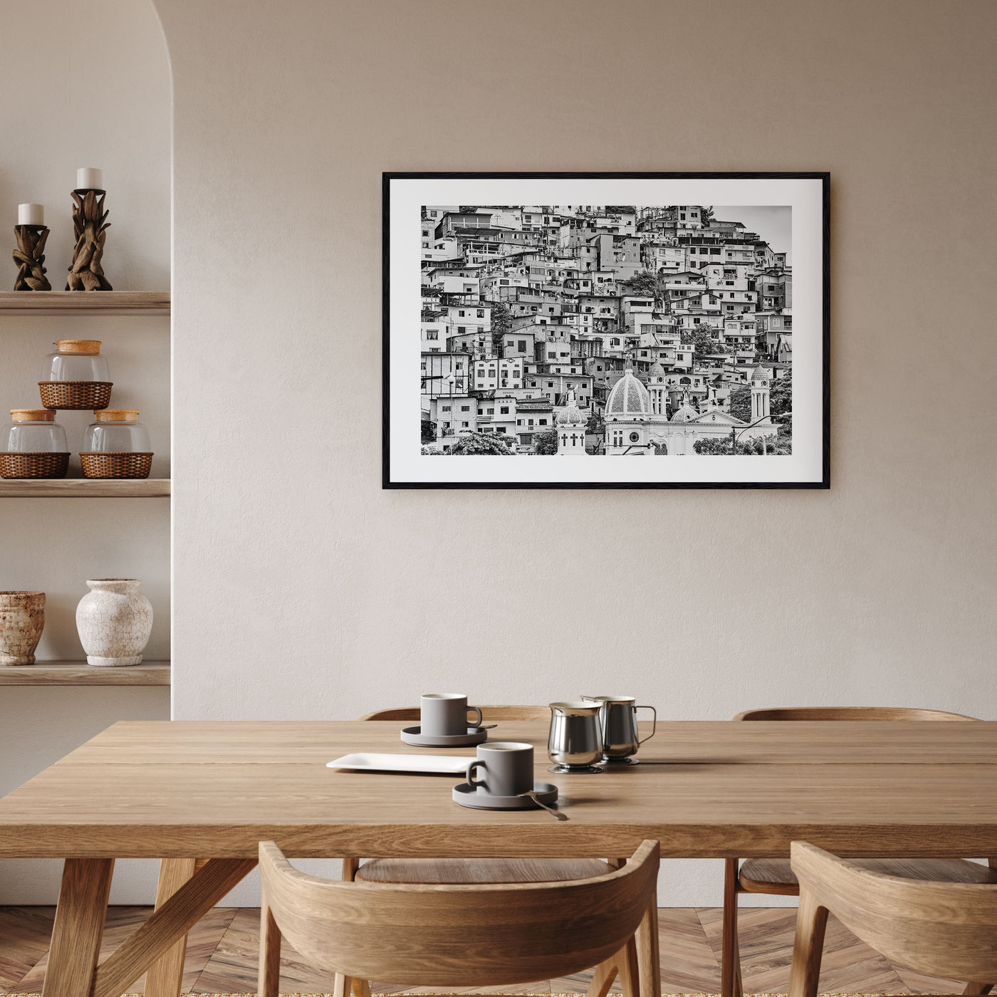 Ecuador Landscape B&W Poster
