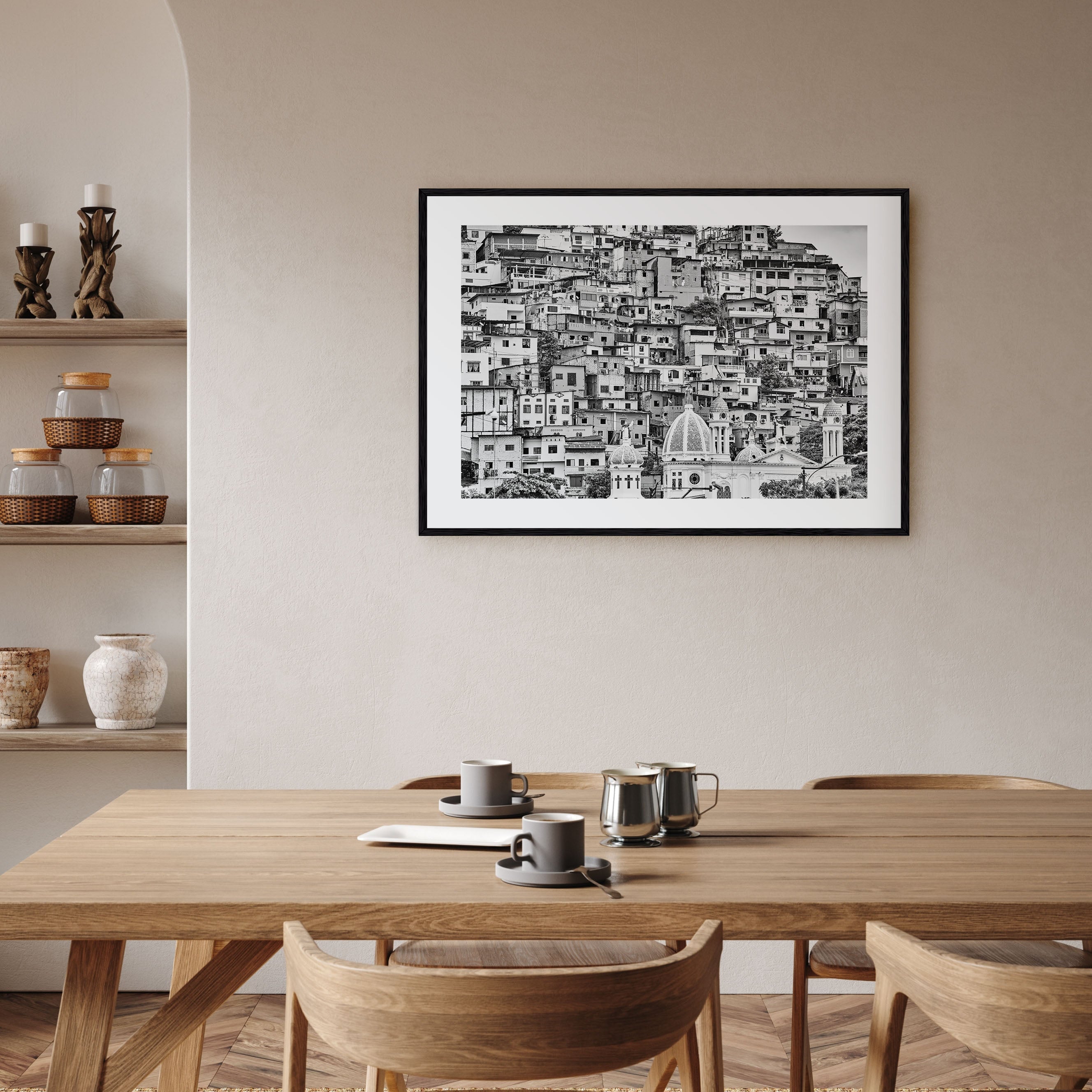 Ecuador Landscape B&W Poster