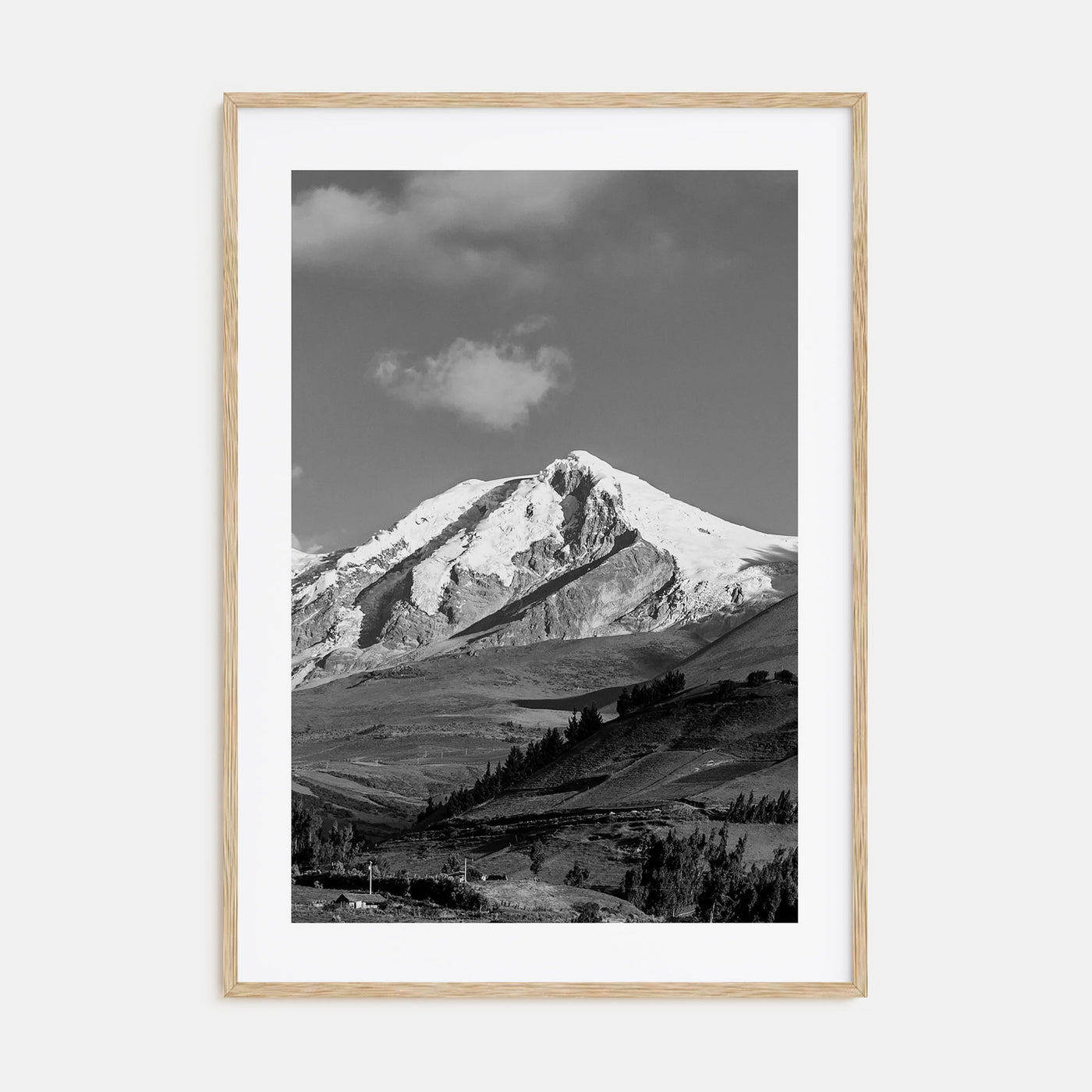 Ecuador Photo B&W Poster