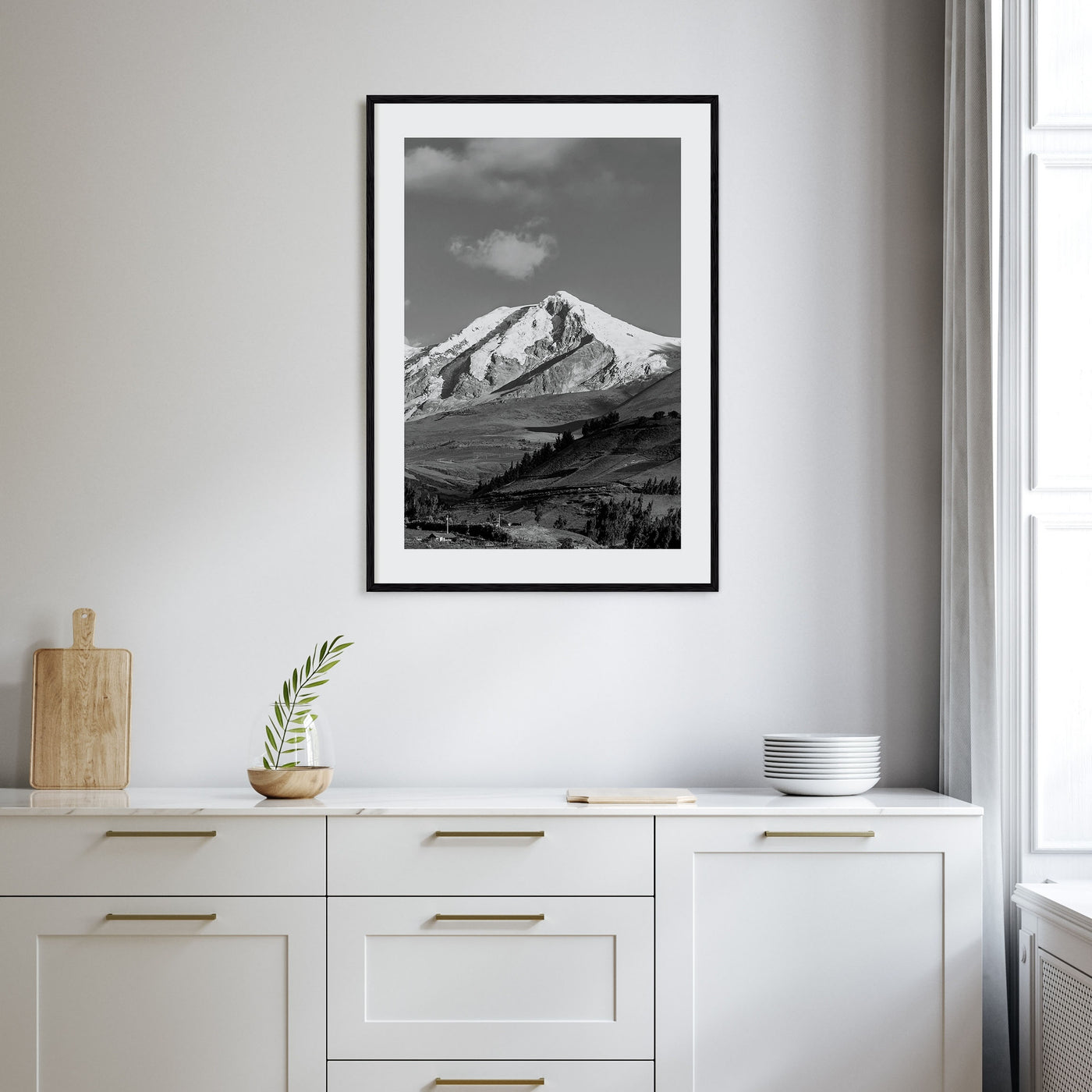 Ecuador Photo B&W Poster
