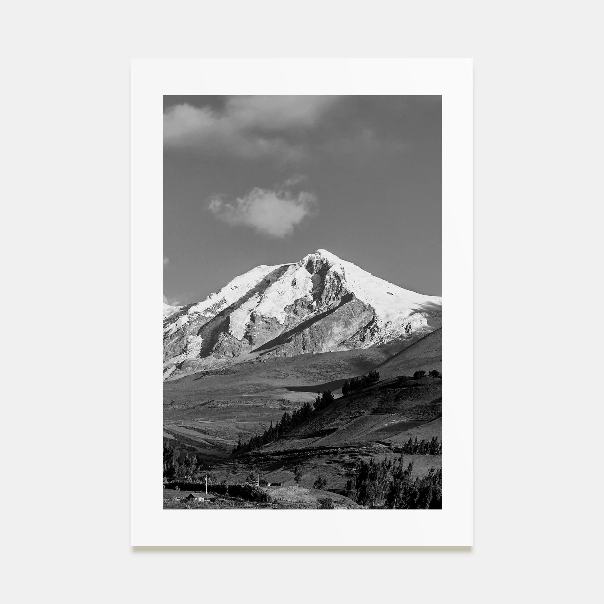 Ecuador Photo B&W Poster