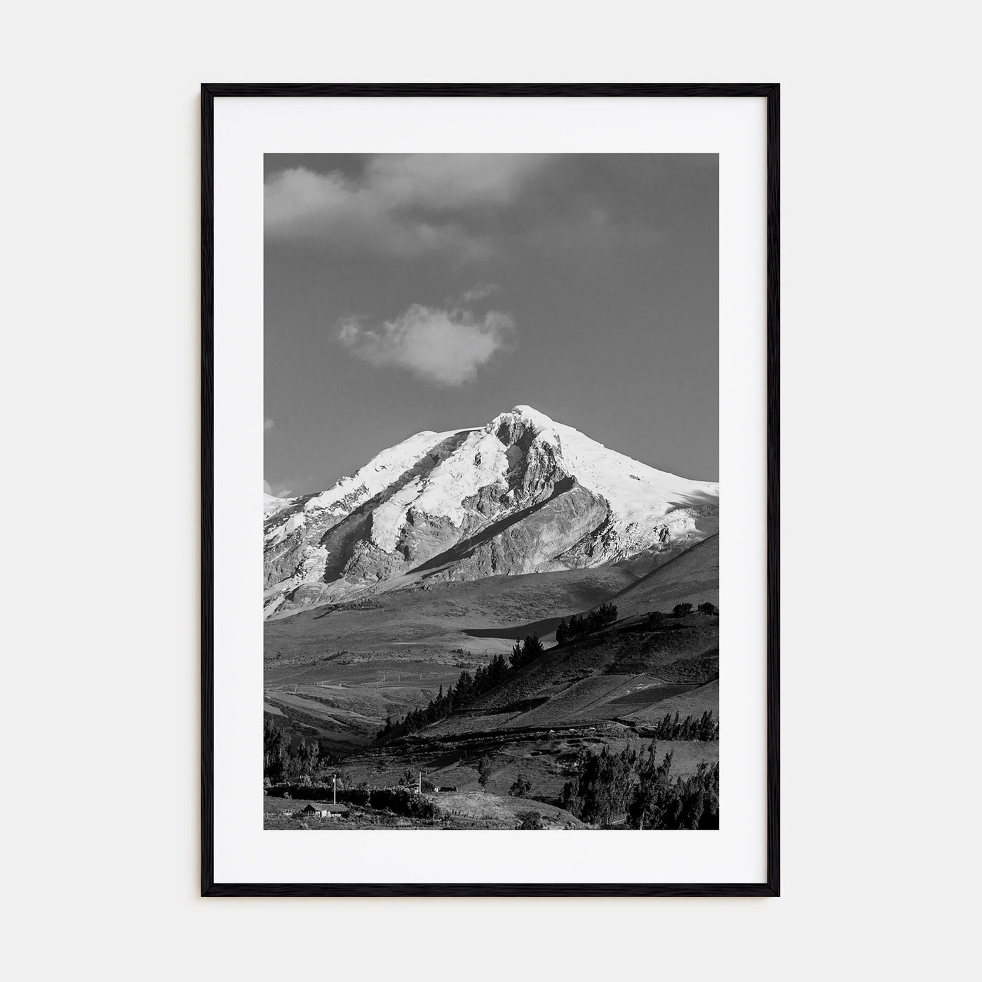 Ecuador Photo B&W Poster