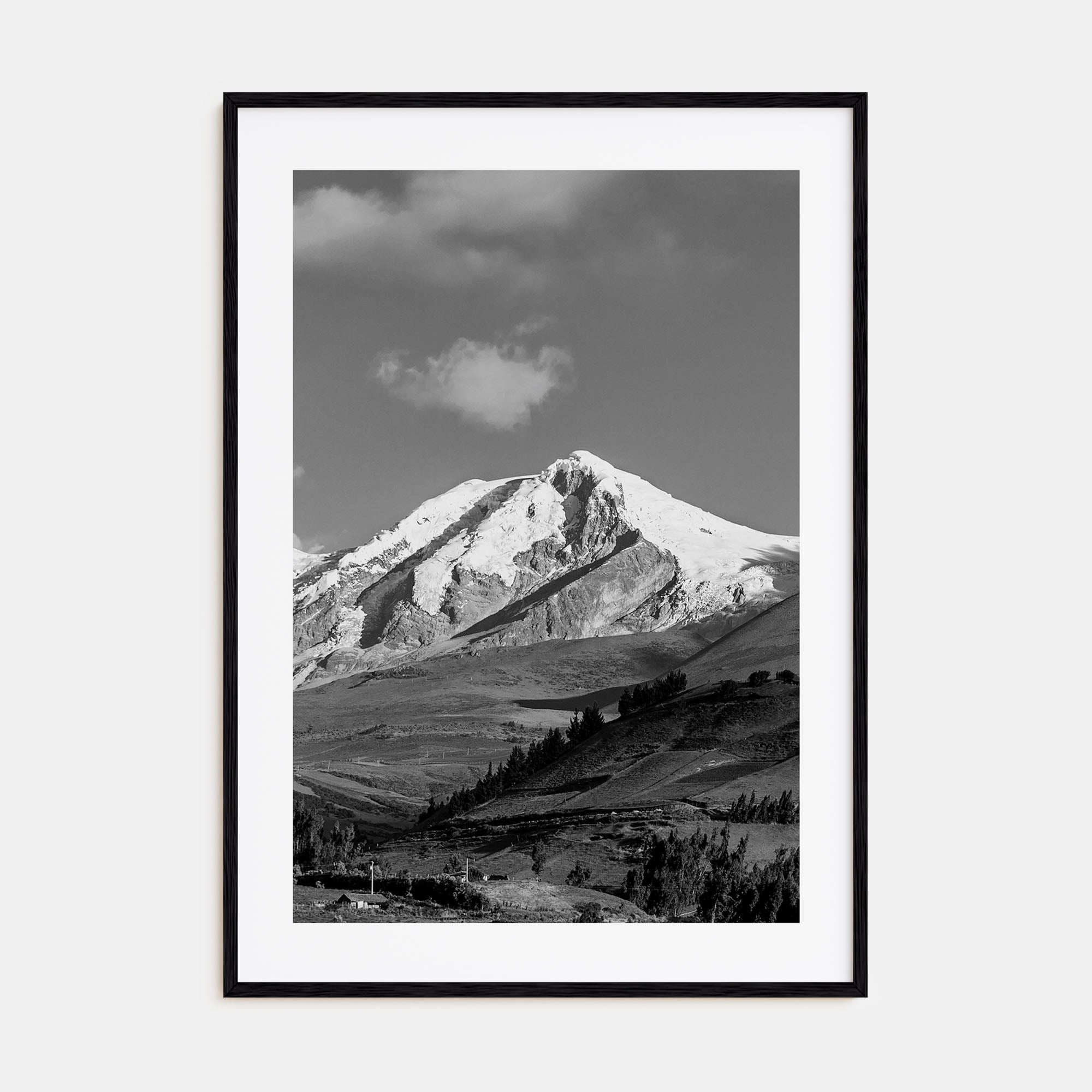 Ecuador Photo B&W Poster