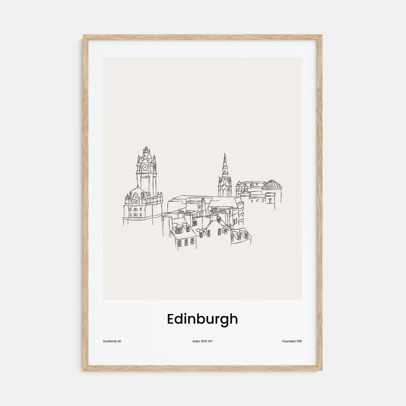 Edinburgh Drawn Poster