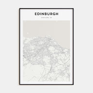 Edinburgh Map Portrait Poster