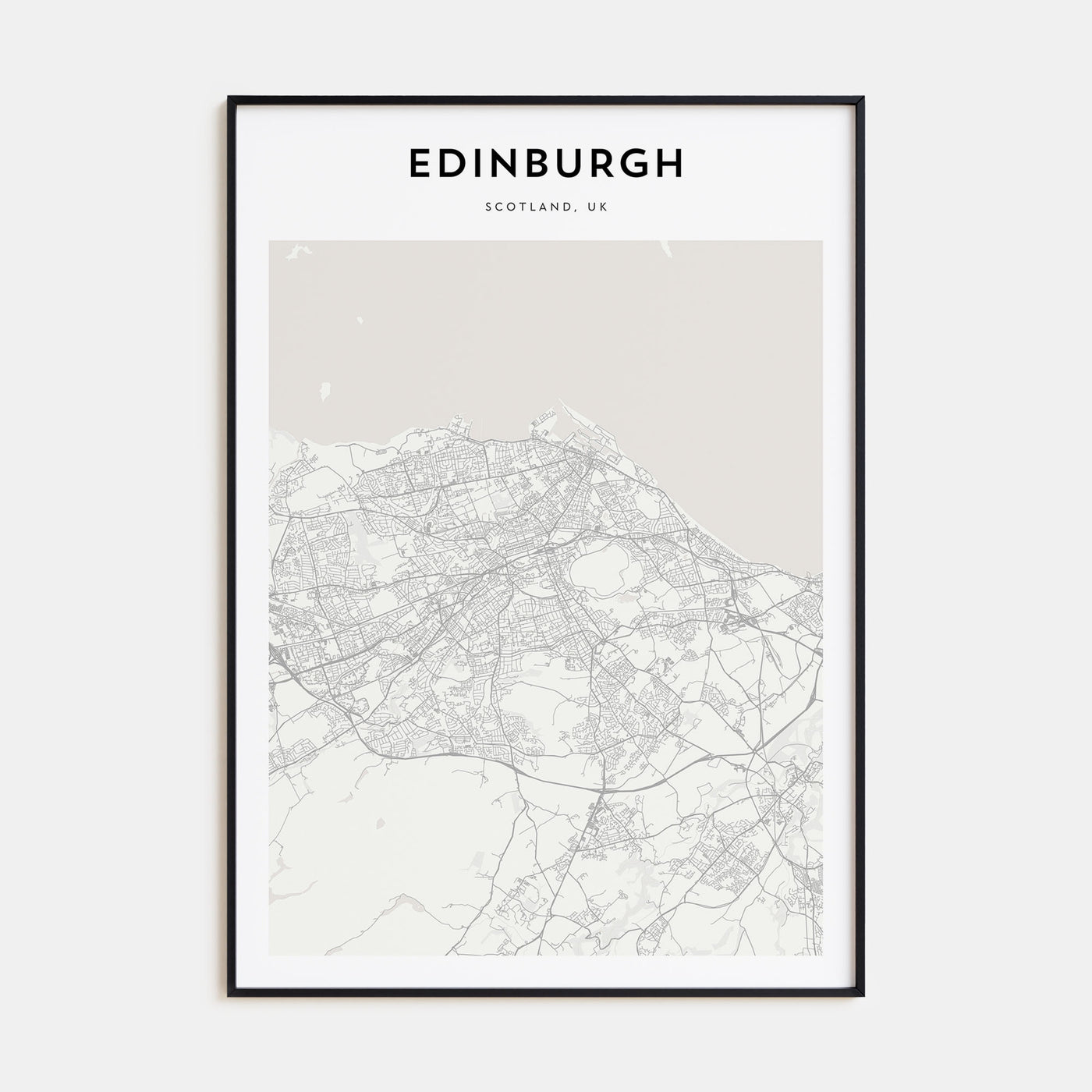 Edinburgh Map Portrait Poster