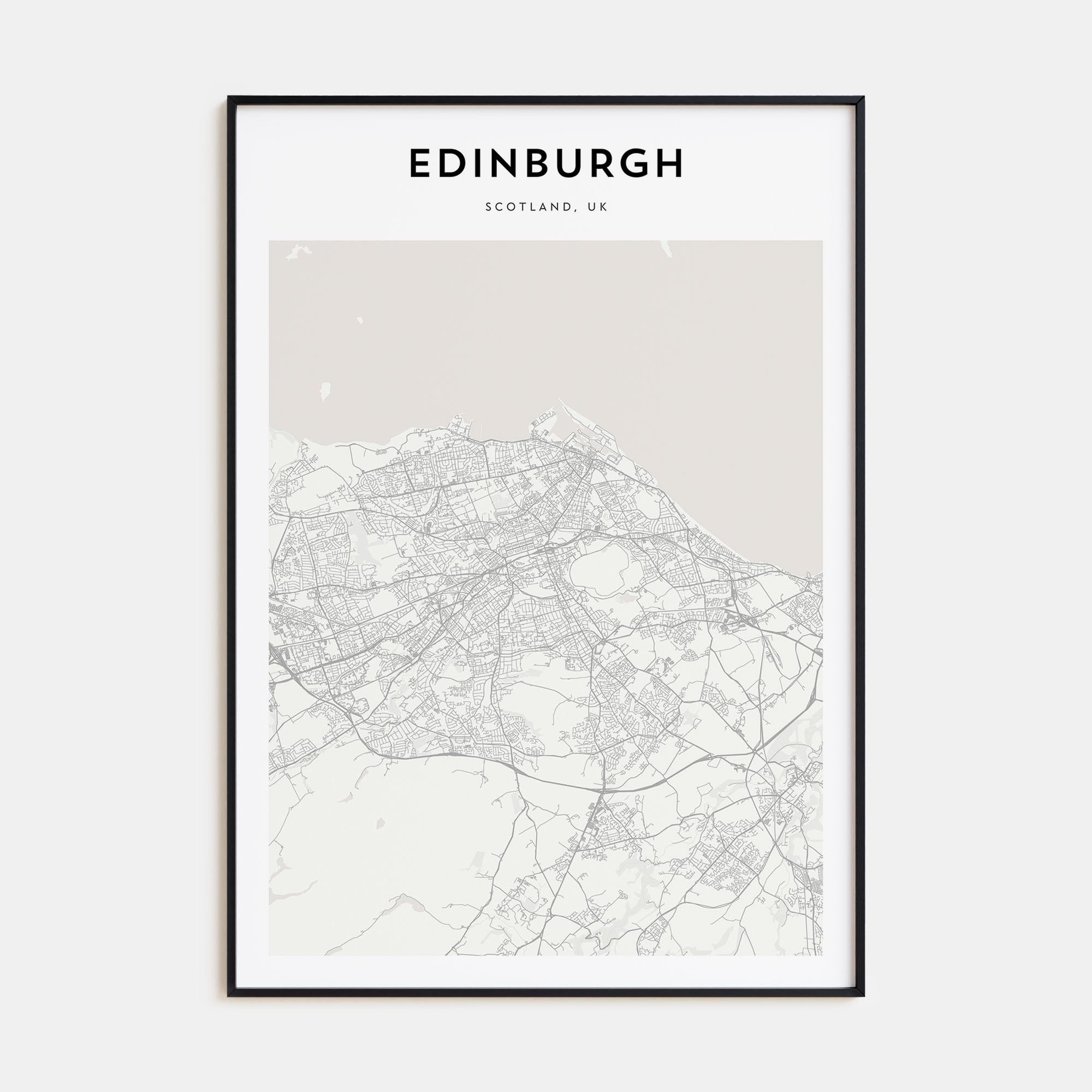 Edinburgh Map Portrait Poster