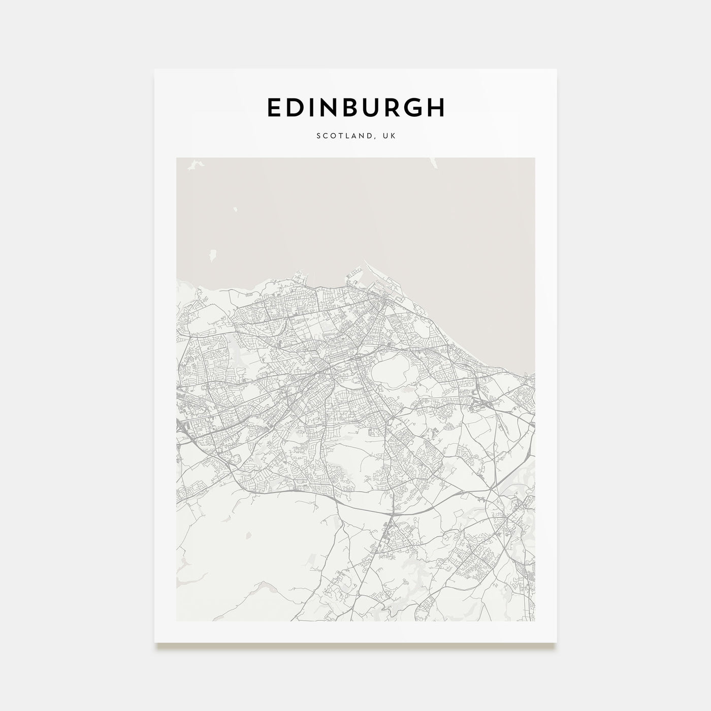 Edinburgh Map Portrait Poster