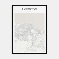 Edinburgh Map Portrait Poster