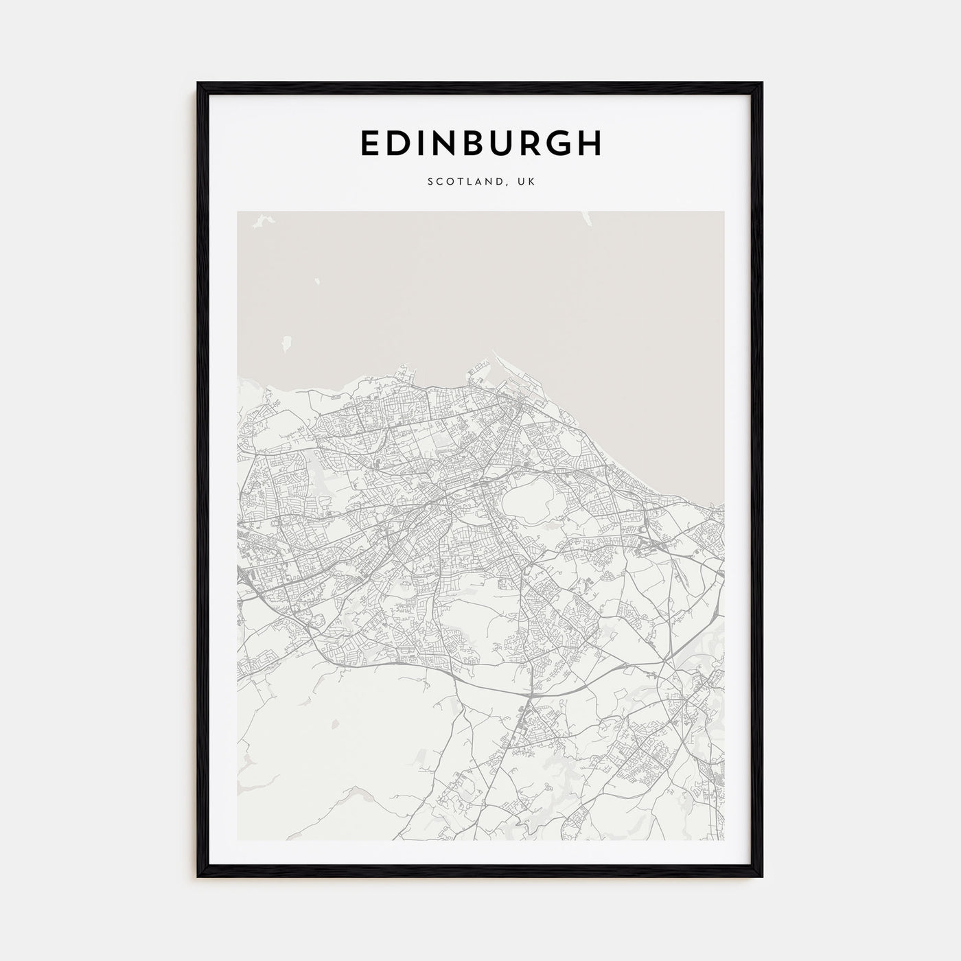Edinburgh Map Portrait Poster