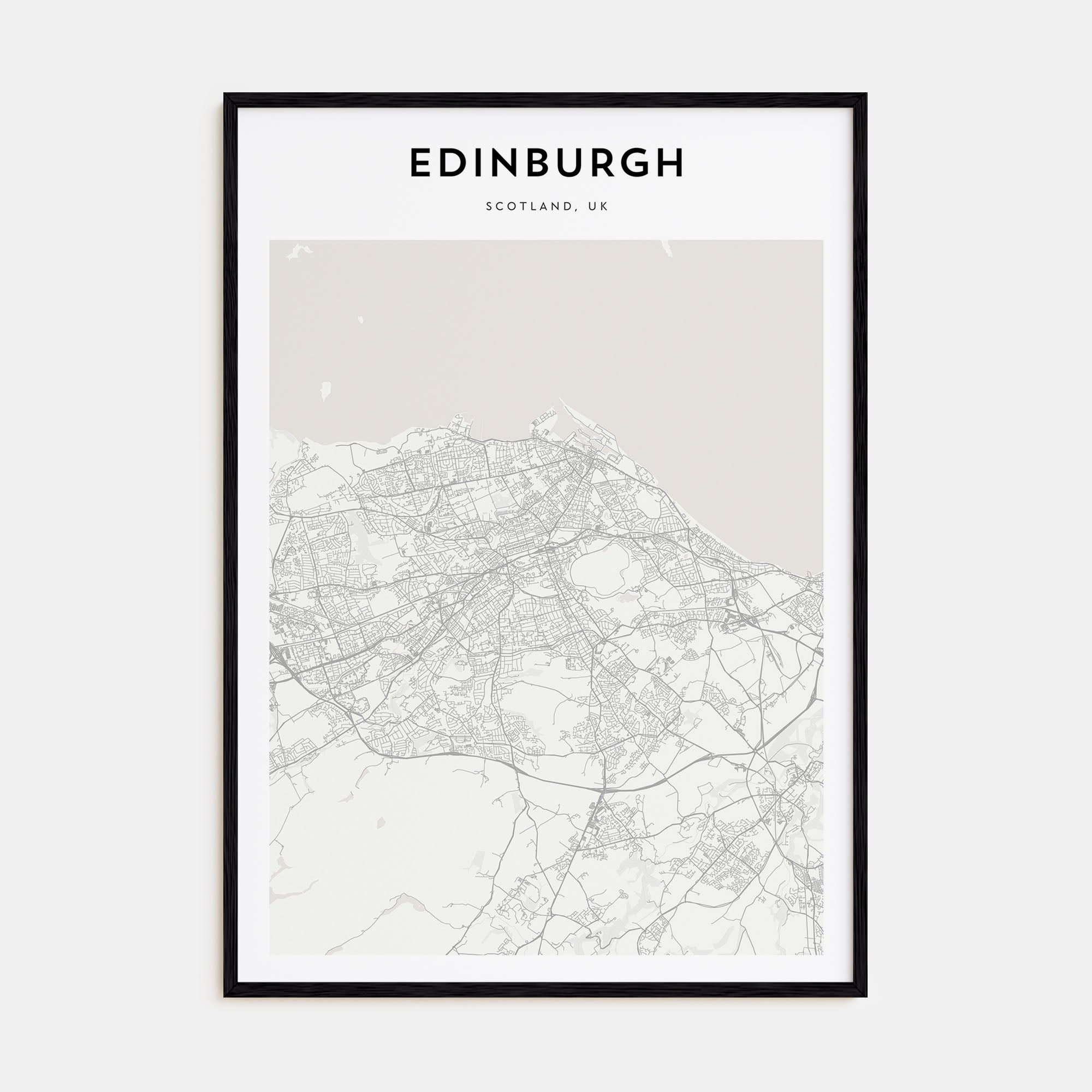 Edinburgh Map Portrait Poster