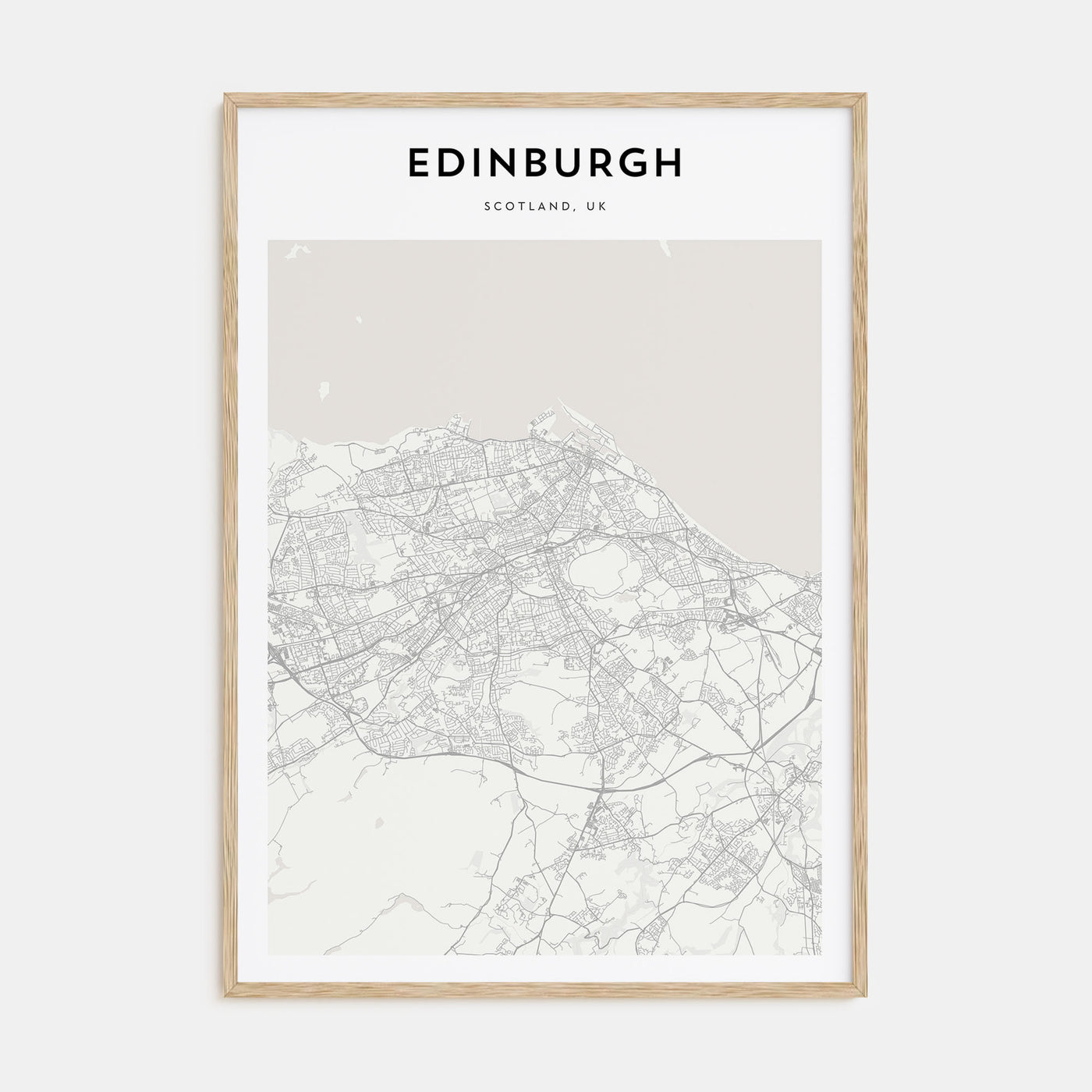 Edinburgh Map Portrait Poster