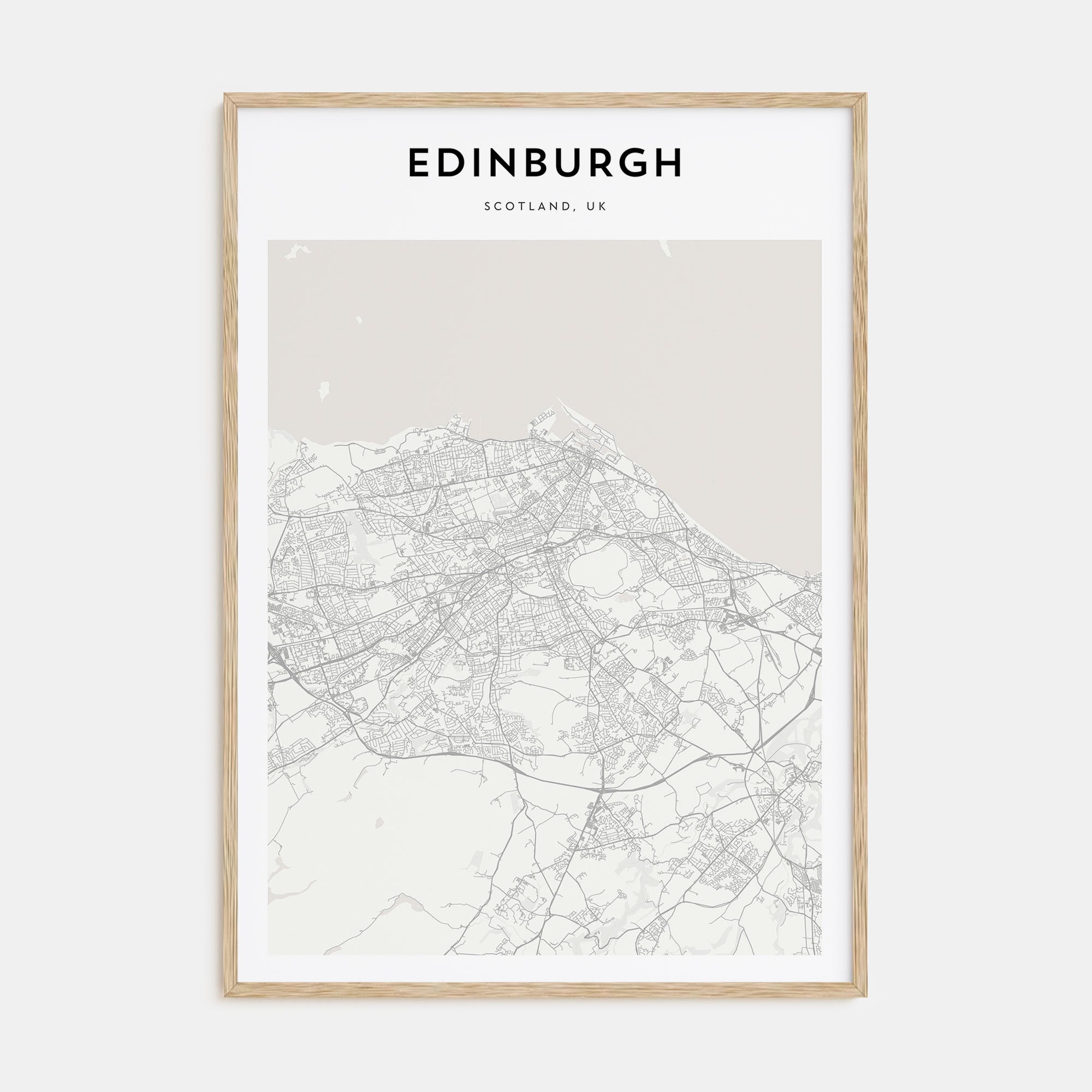 Edinburgh Map Portrait Poster