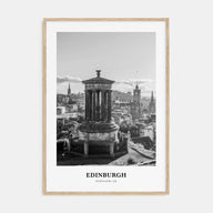 Edinburgh Portrait B&W No 2 Poster