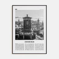 Edinburgh Travel B&W No 1 Poster