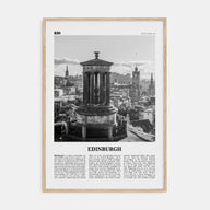 Edinburgh Travel B&W No 1 Poster