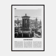 Edinburgh Travel B&W No 1 Poster