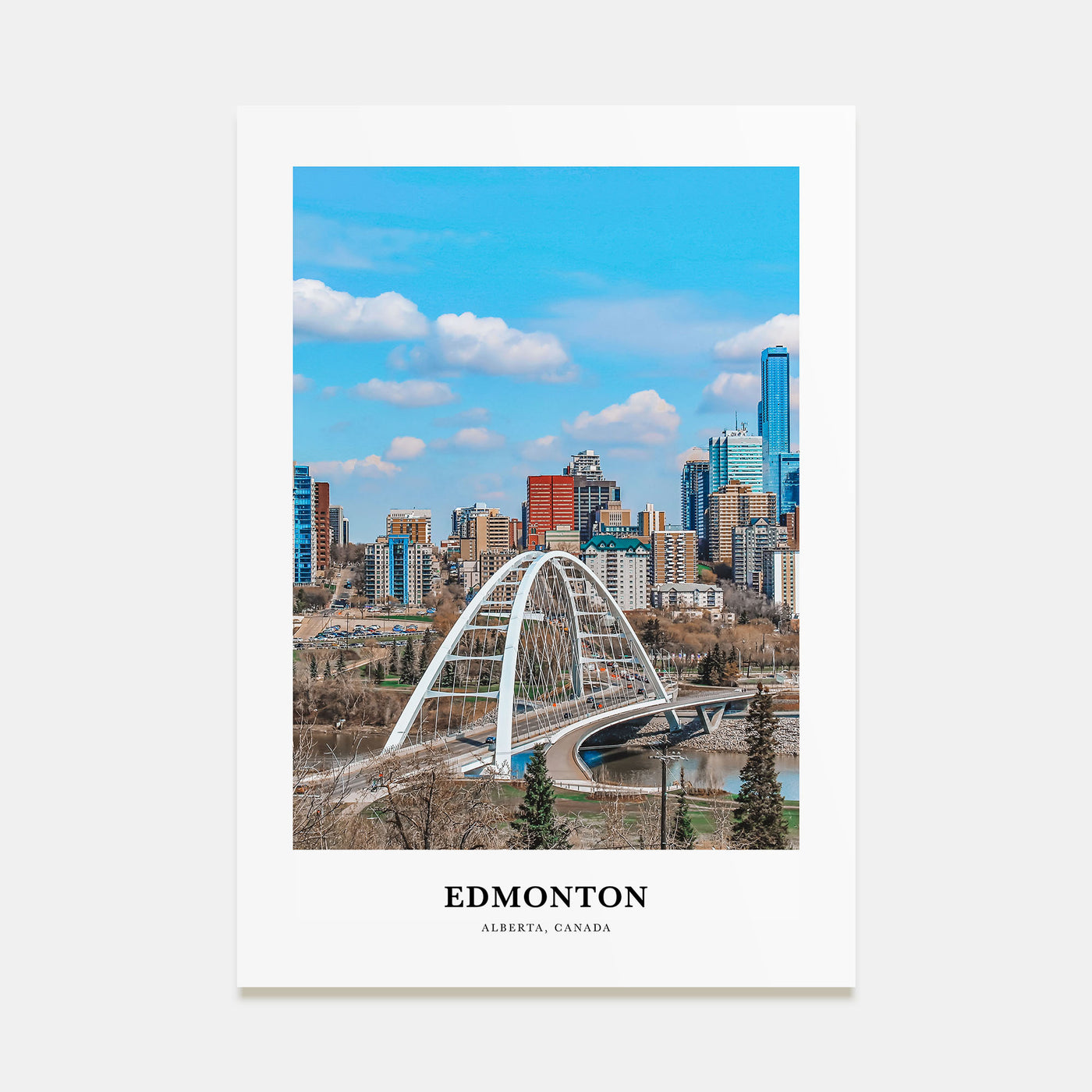 Edmonton Portrait Color No 1 Poster