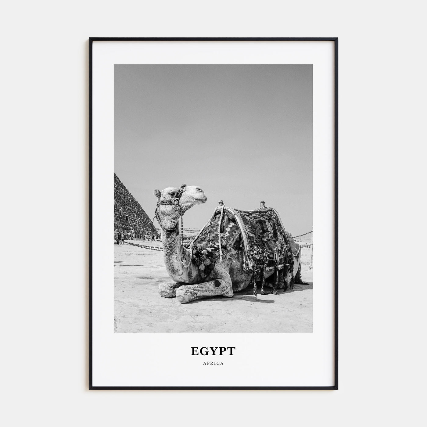 Egypt Portrait B&W No 1 Poster