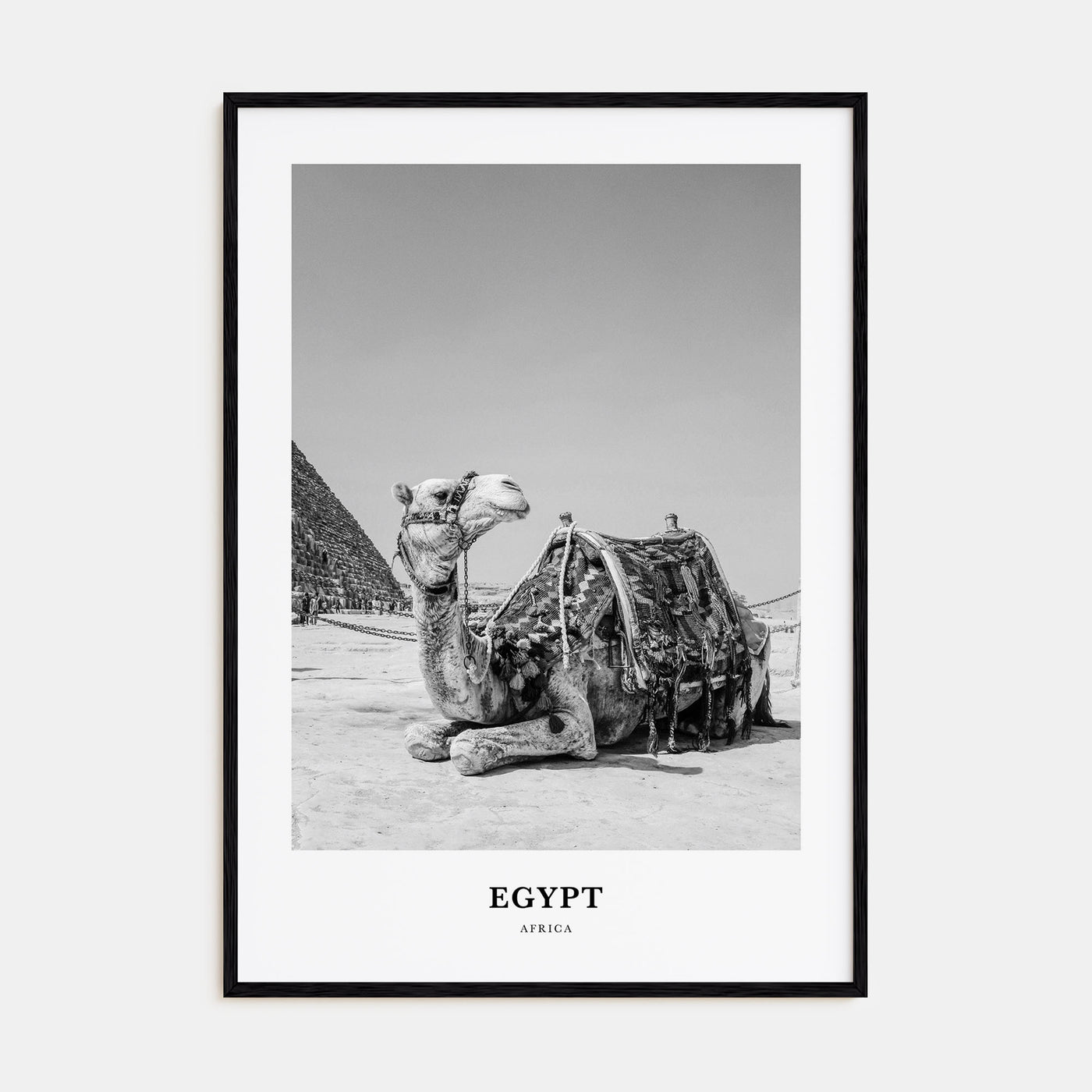 Egypt Portrait B&W No 1 Poster
