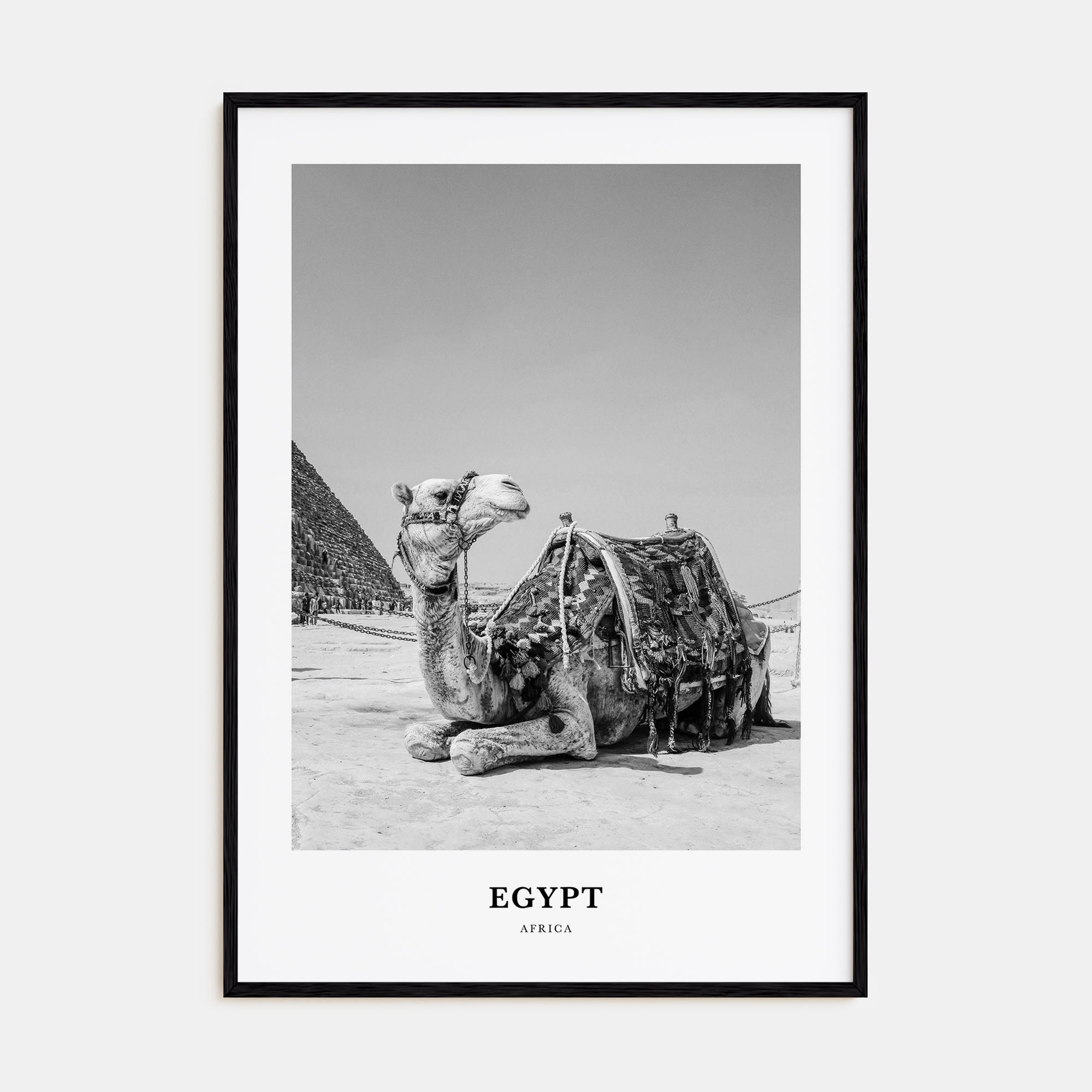 Egypt Portrait B&W No 1 Poster