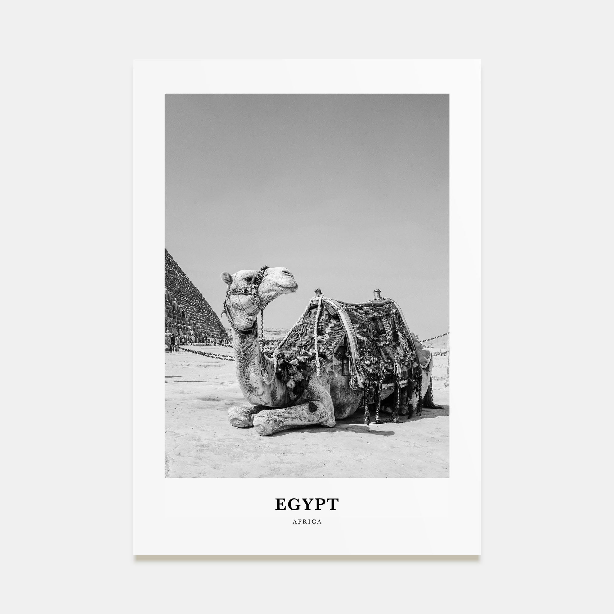Egypt Portrait B&W No 1 Poster