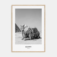 Egypt Portrait B&W No 1 Poster