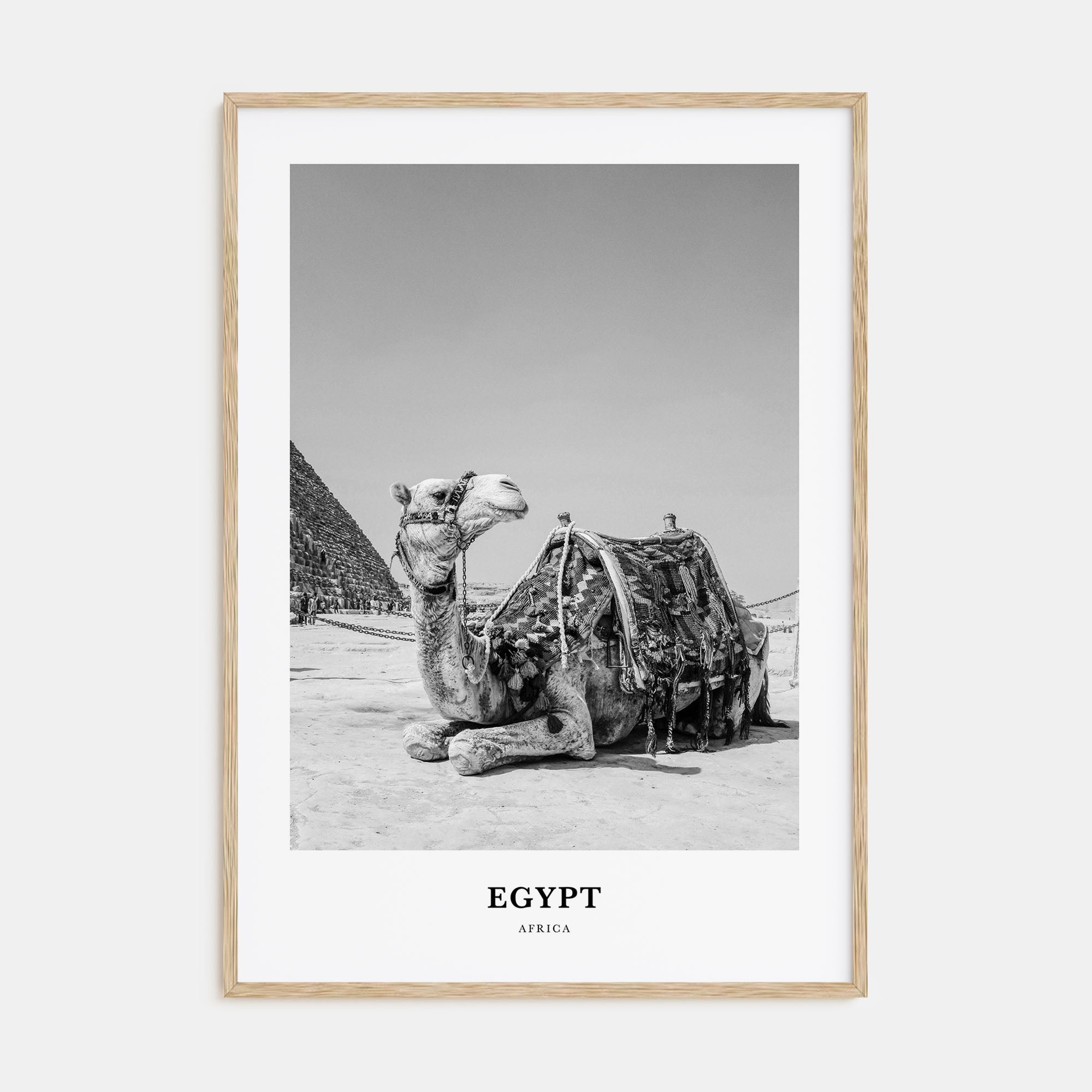Egypt Portrait B&W No 1 Poster