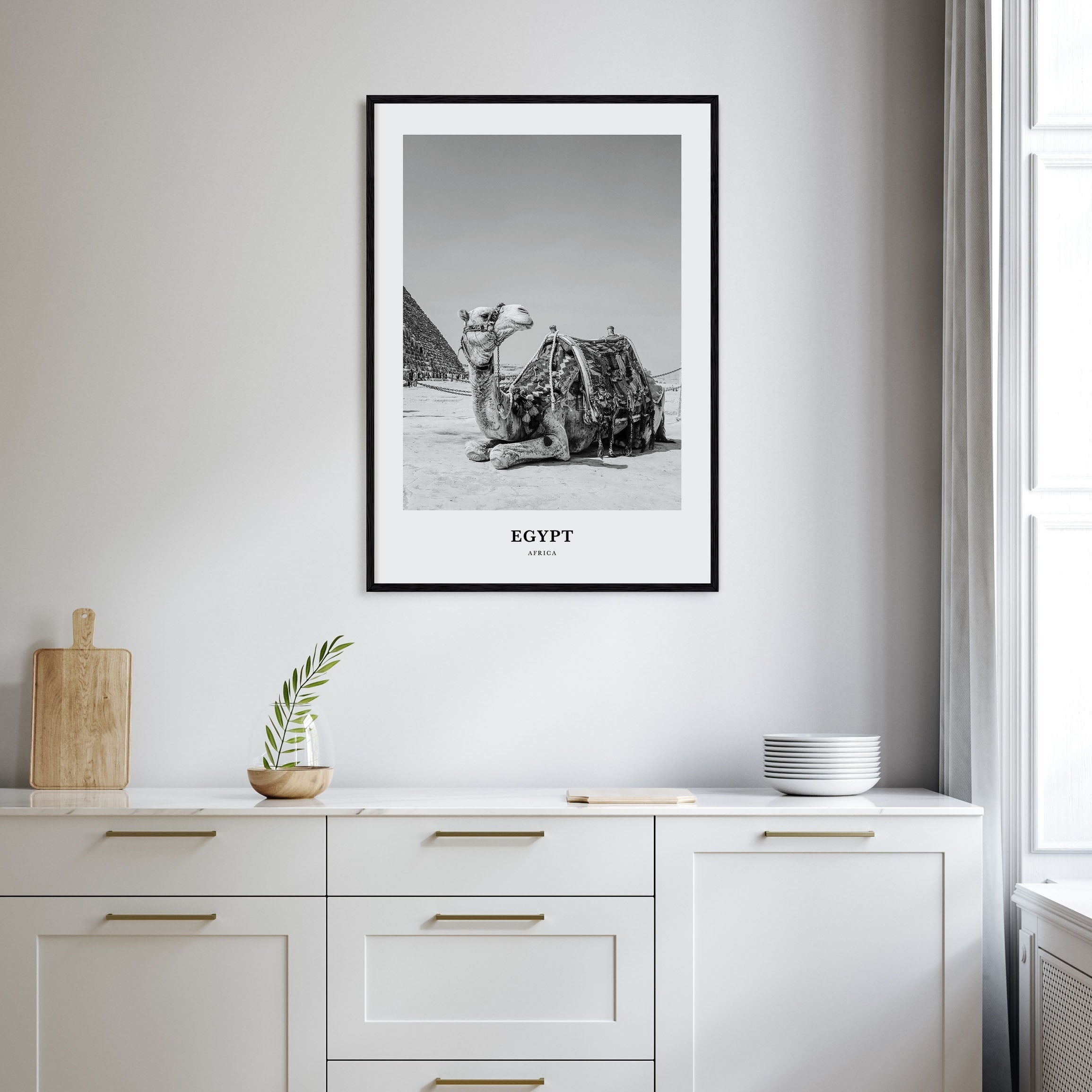 Egypt Portrait B&W No 1 Poster