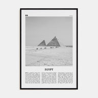 Egypt Travel B&W No 3 Poster