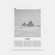 Egypt Travel B&W No 3 Poster
