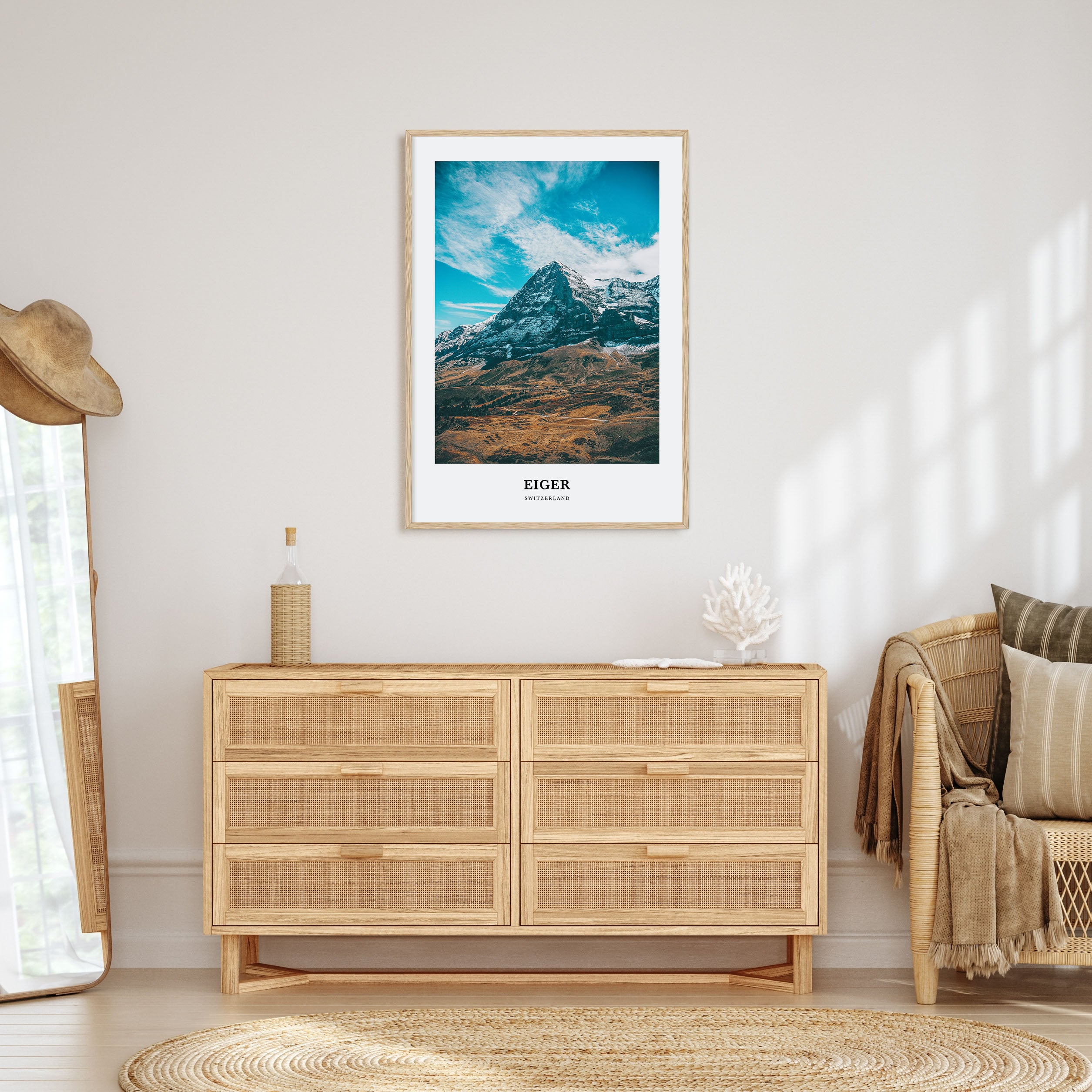 Eiger Portrait Color Poster