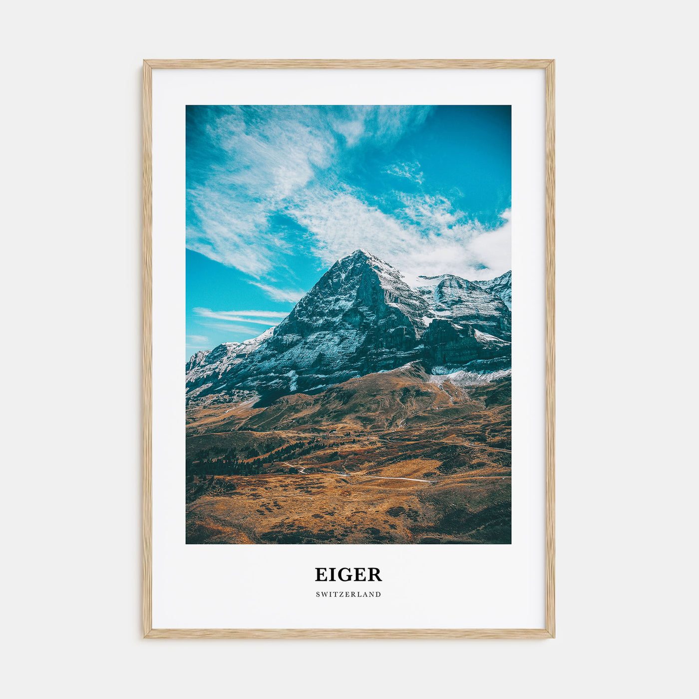 Eiger Portrait Color Poster