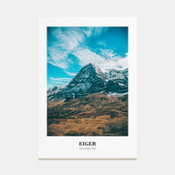 Eiger Portrait Color Poster