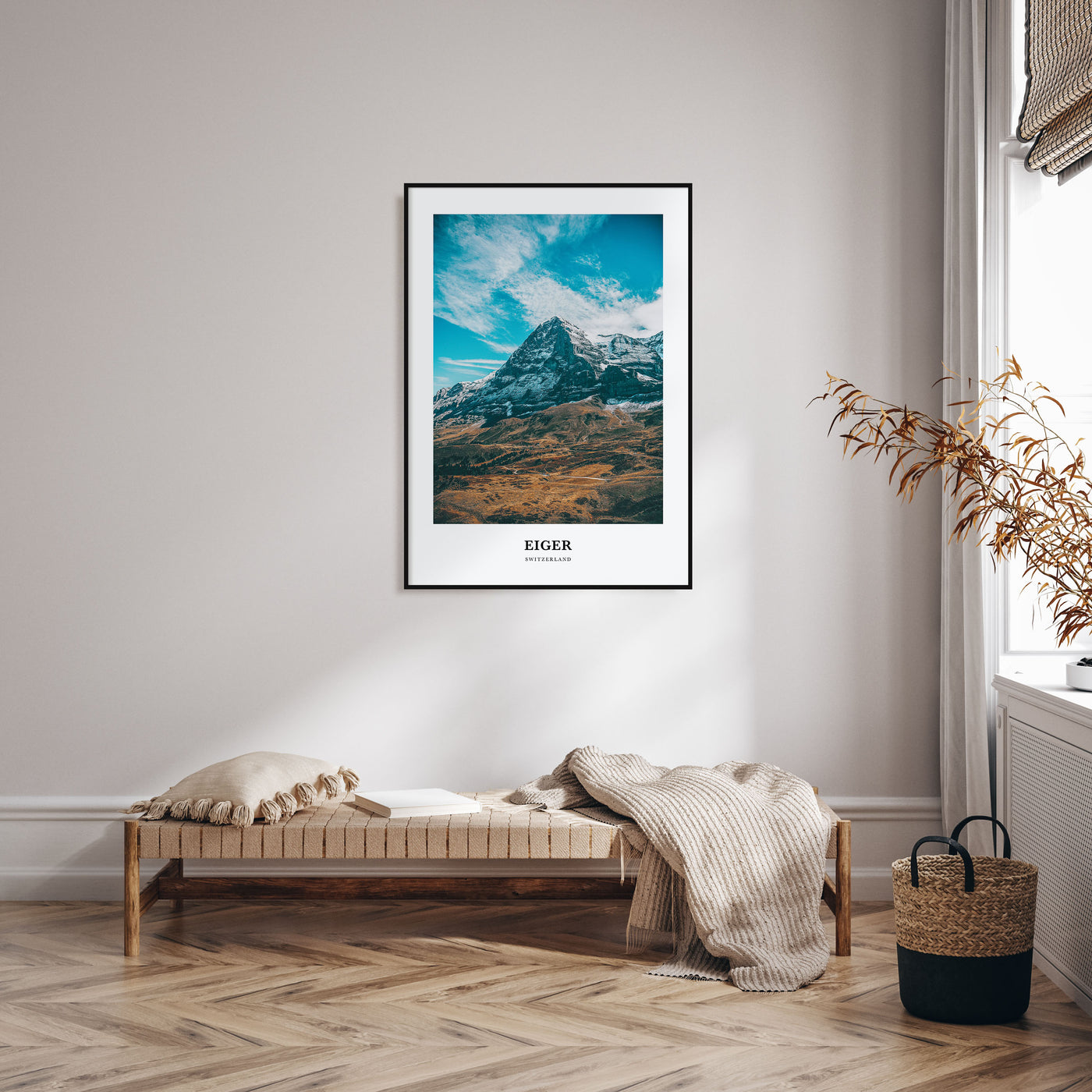 Eiger Portrait Color Poster