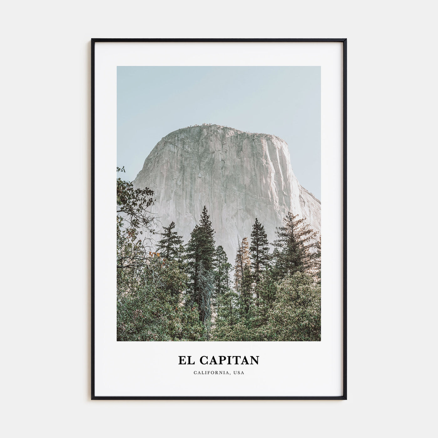 El Capitan Portrait Color Poster