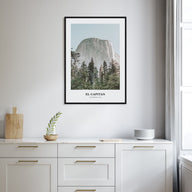 El Capitan Portrait Color Poster