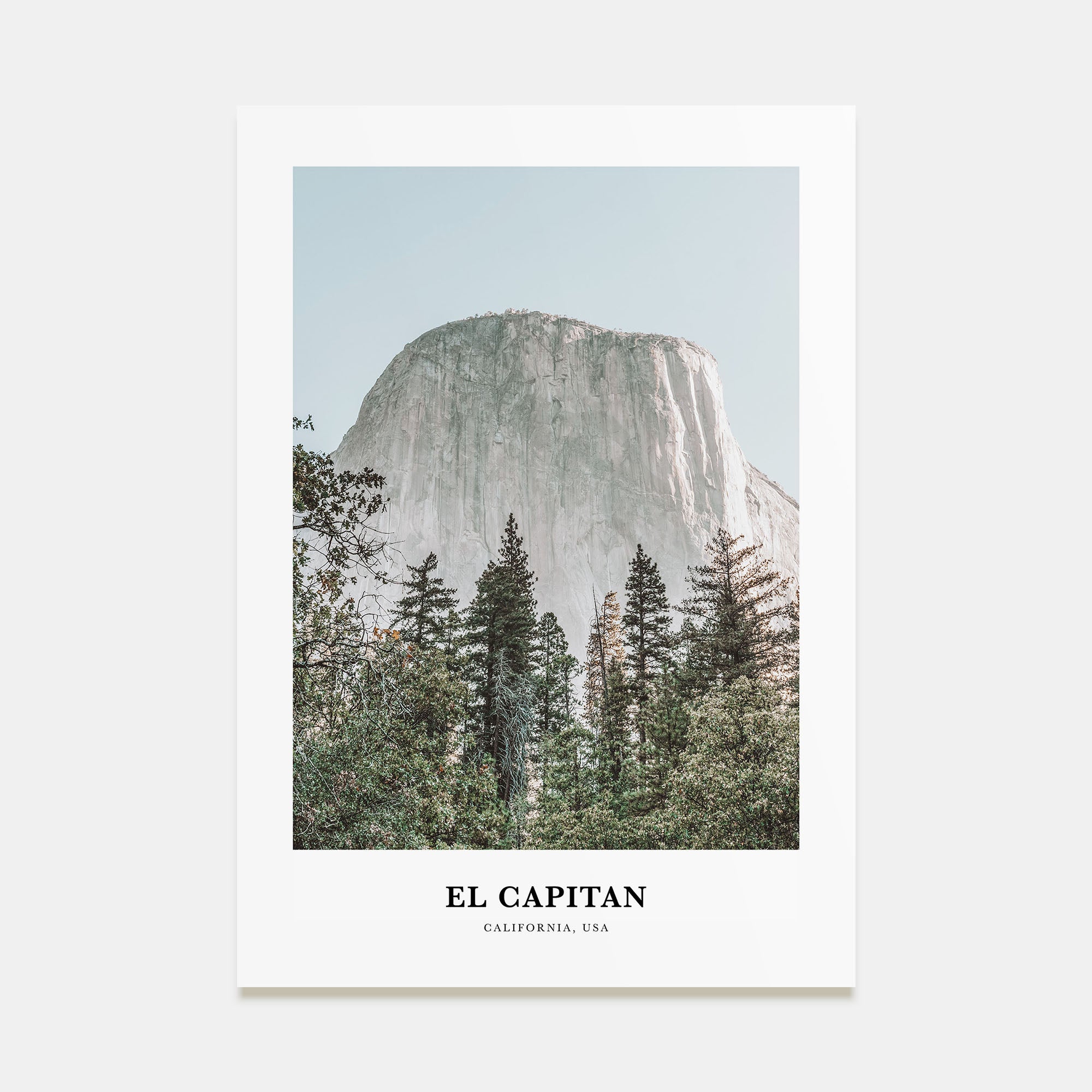 El Capitan Portrait Color Poster