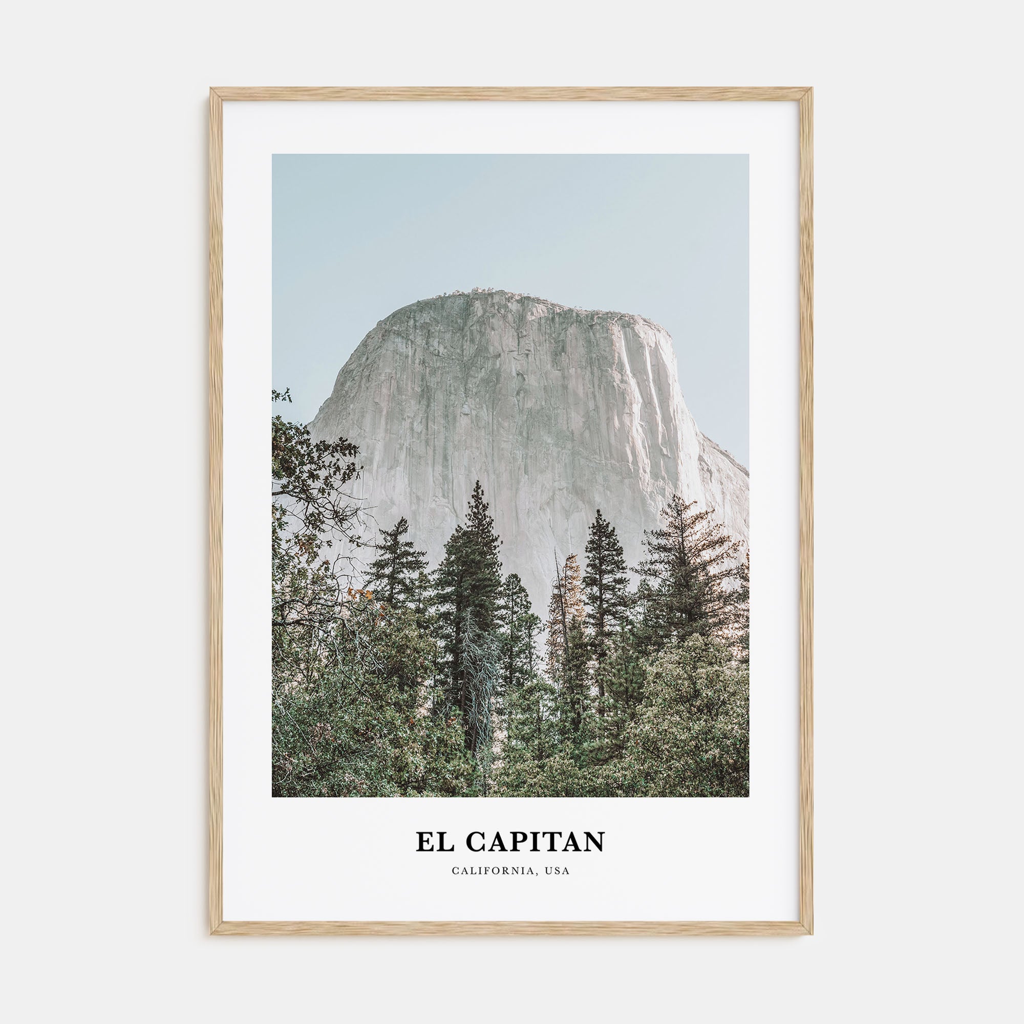 El Capitan Portrait Color Poster