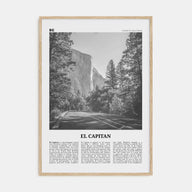 El Capitan Travel B&W Poster
