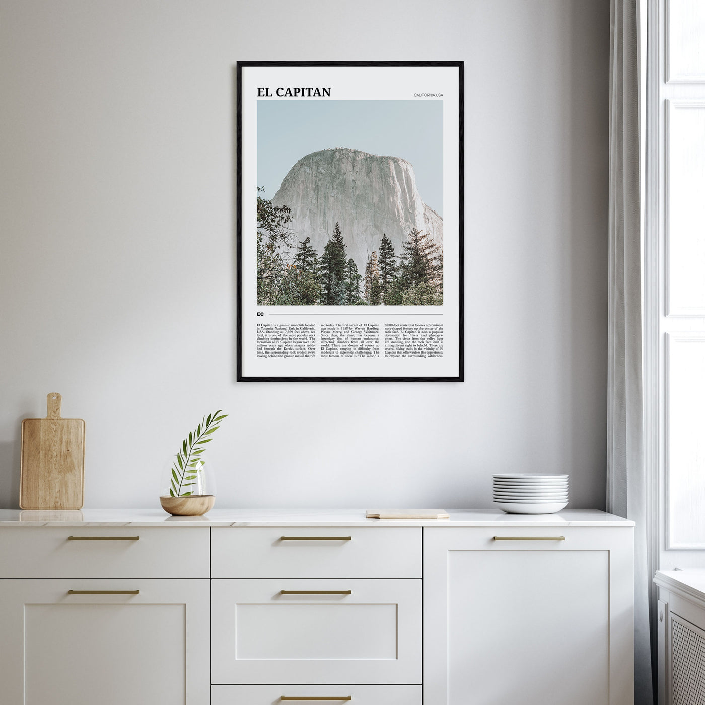El Capitan Travel Color Poster