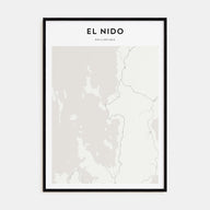 El Nido Map Portrait Poster