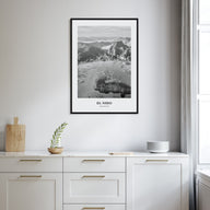 El Nido Portrait B&W Poster