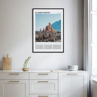 El Paso County Travel Color Poster