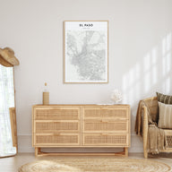 El Paso Map Portrait Poster